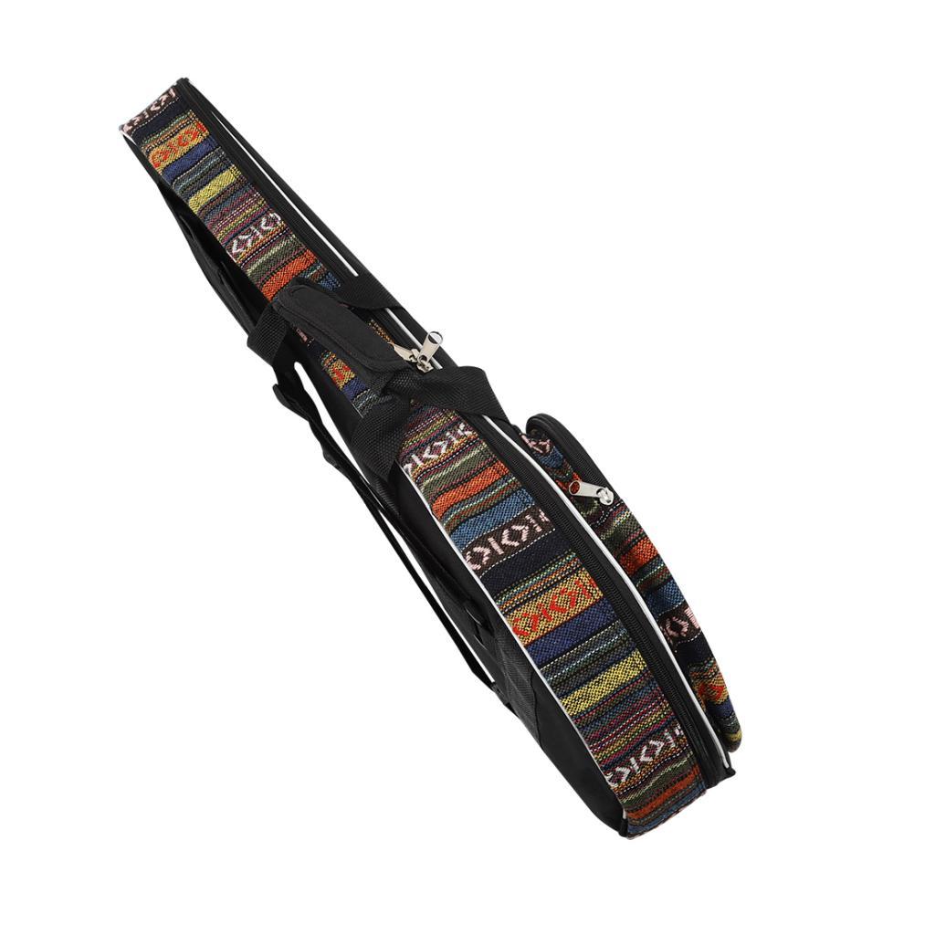 Nặng Đàn Mandolin Túi Có Lót Đệm Vải Oxford Ajustable Dây Đeo Ba Lô
