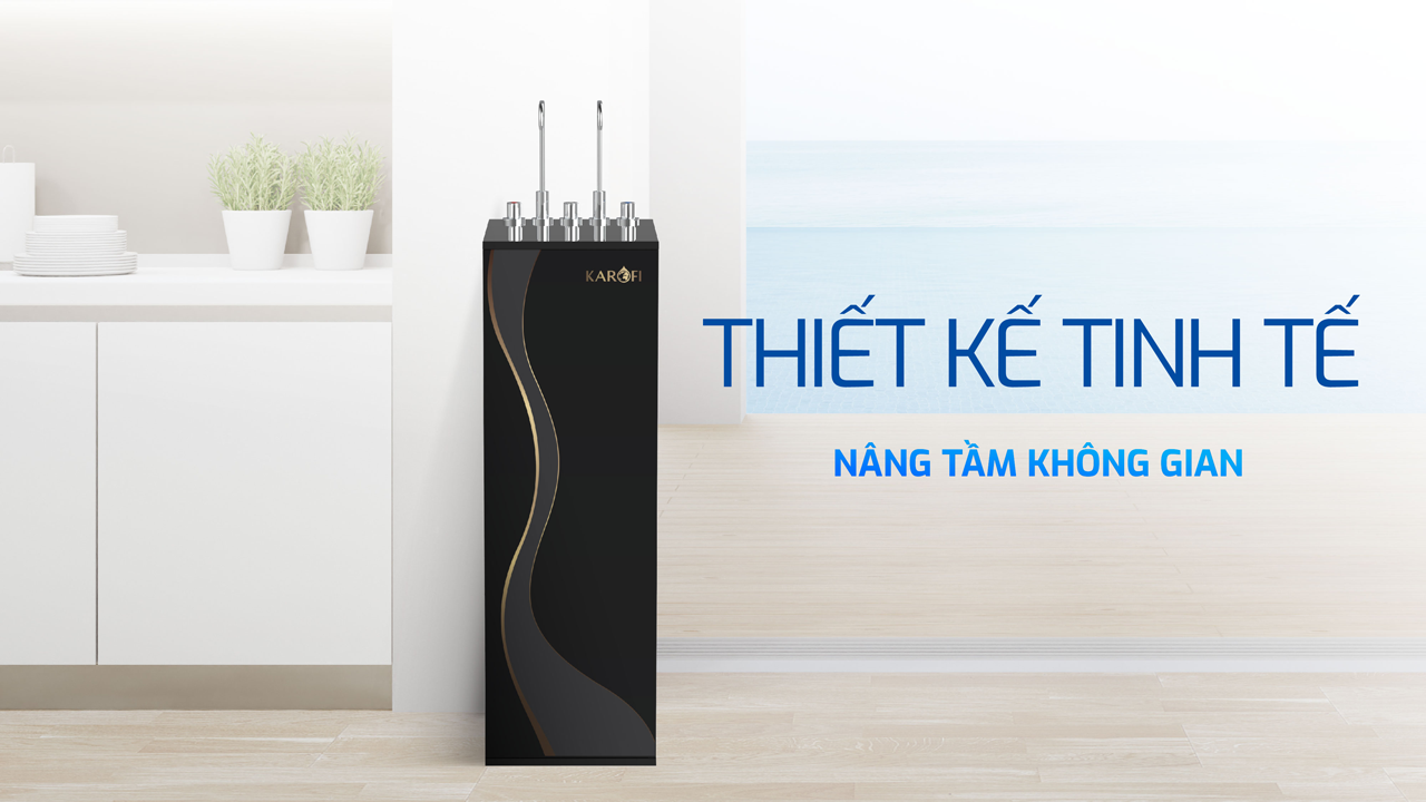 Máy lọc nước nóng lạnh RO Mỹ 11 lõi Karofi KAD-D66S Pro - Giao trước lắp sau miễn phí toàn quốc - Bảo hành 36 tháng - Hàng chính hãng