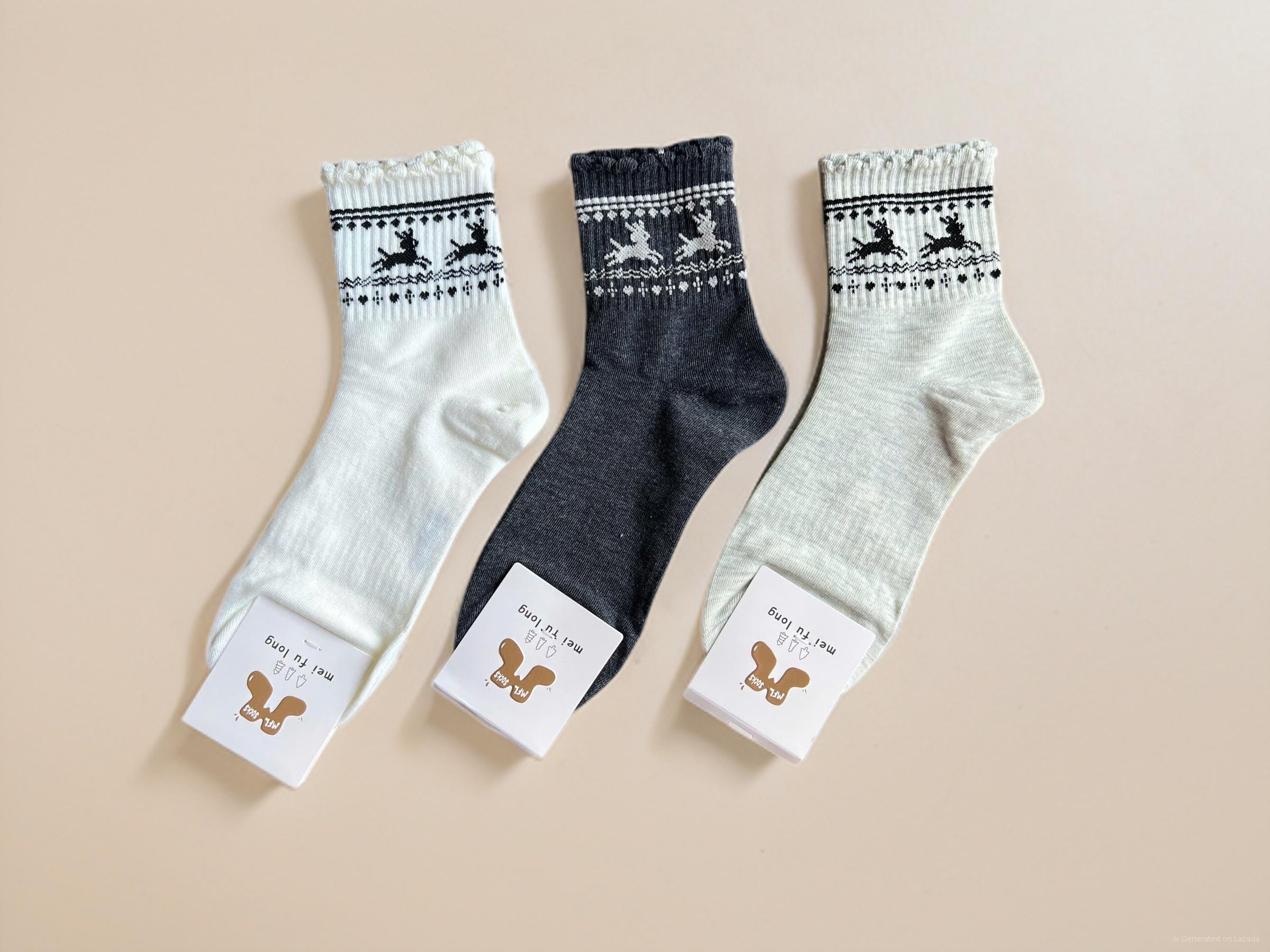 SET 5 ĐÔI TẤT VỚ NỮ CỔ CAO  MÃ 26 DÀNH CHO NỮ