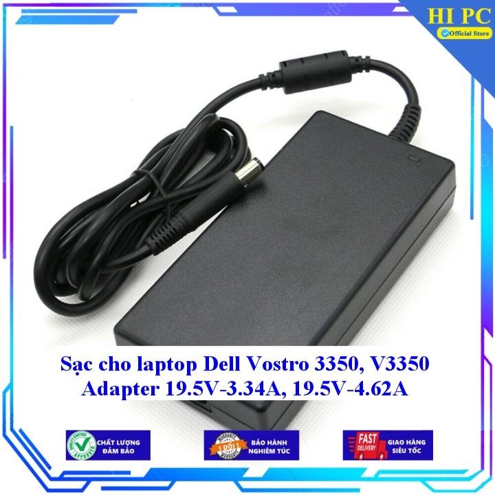 Sạc cho laptop Dell Vostro 3350 V3350 Adapter 19.5V-3.34A 19.5V-4.62A - Kèm Dây nguồn - Hàng Nhập Khẩu