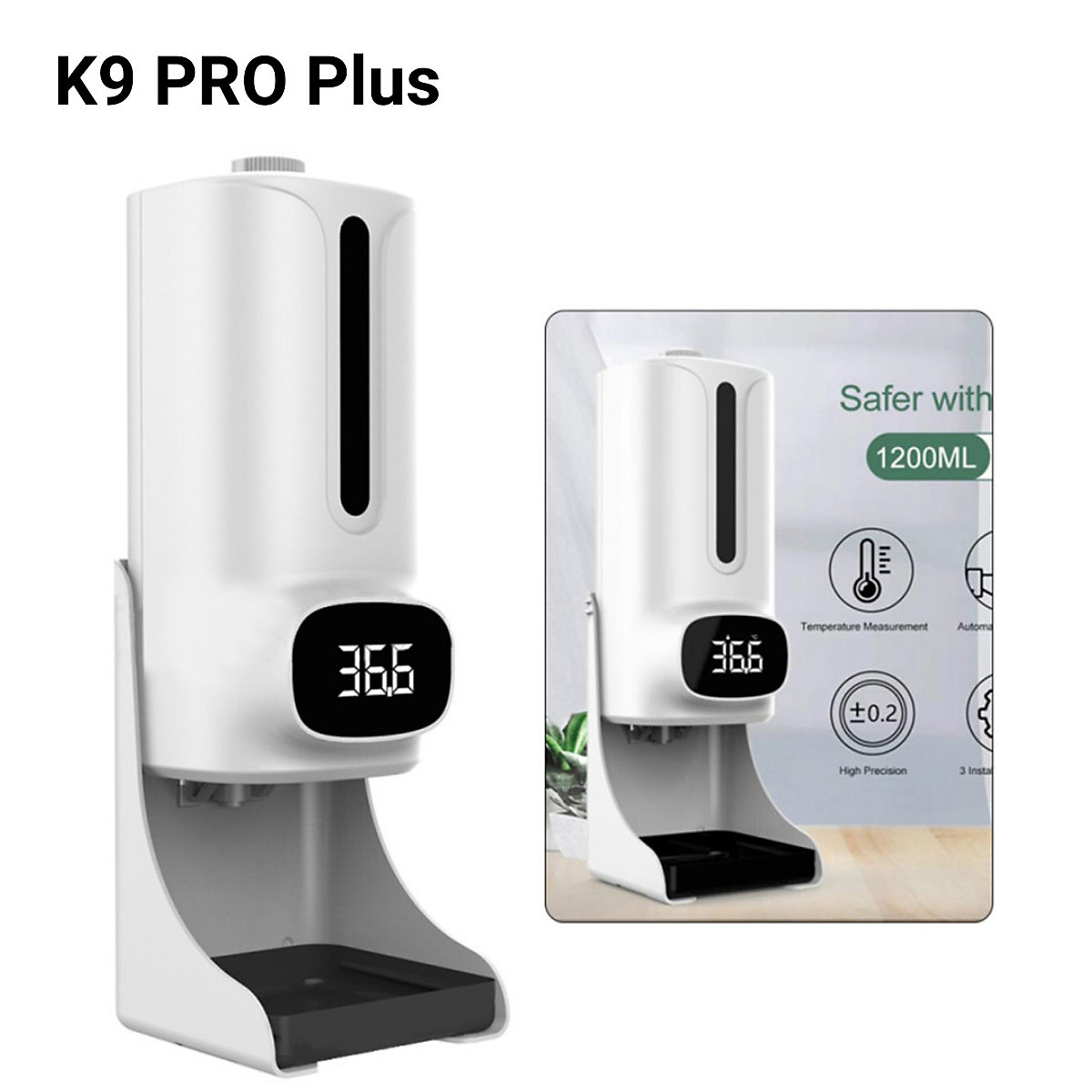 MÁY ĐO THÂN NHIỆT TỰ ĐỘNG TÍCH HỢP SÁT KHUẨN TỰ ĐỘNG K9 PRO PLUS LIKIMA