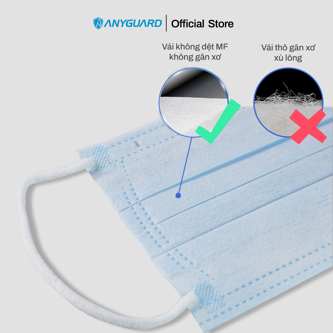 Khẩu Trang Anyguard Hàn Quốc 3 Lớp Chính Hãng - Dành Cho Người Lớn - Bảo Vệ Hằng Ngày - Tiêu Chuẩn Công Nghệ Hàn Quốc - ISO 9001:2015, ISO 13485:2016, QCVN 01:2017/BTC
