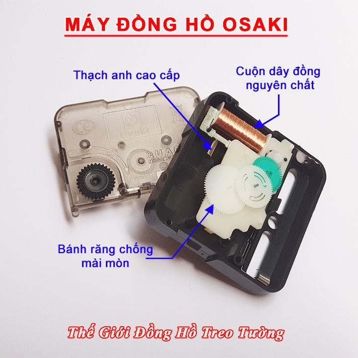 Máy Đồng Hồ Kim Nhảy OSAKI – Bộ Kim Đao thân Kim màu Đen có phủ DẠ QUANG màu XANH – Tặng Pin Maxell – Bảo Hành 1 Năm
