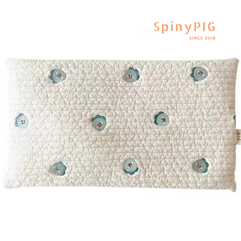Gối cho bé 0-10 tuổi style Hàn Quốc cotton cao cấp họa tiết thêu mềm mát và thoáng khí