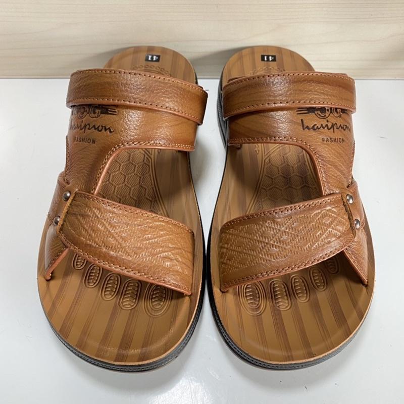 Dép da nam, da bò cao cấp, quai khâu liền đế chắc chắn SIZE 38-43