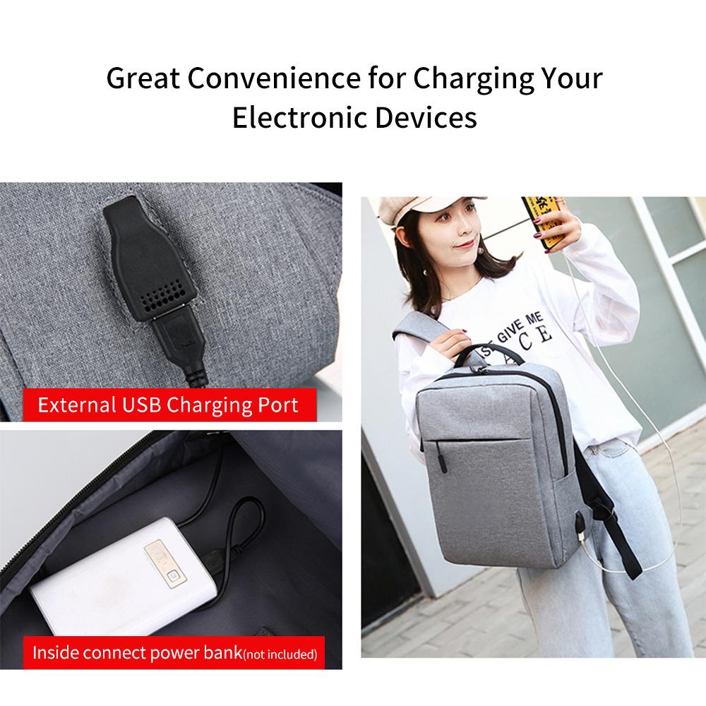 Bền Công Suất Lớn Du Lịch Ba Lô Laptop Có Cổng Sạc USB Kinh Doanh Riêng Biệt Ba Lô Phù Hợp Với 15/17 Inch Túi Máy Tính