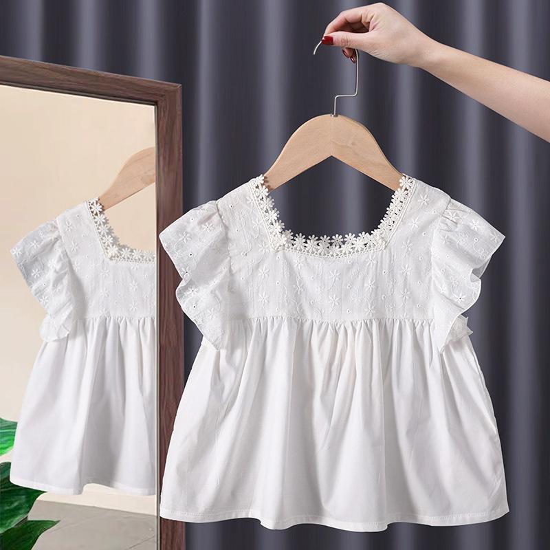 AV11 Size90-130 (9-25kg) Áo sơ mi bé gái Thời trang trẻ Em hàng quảng châu