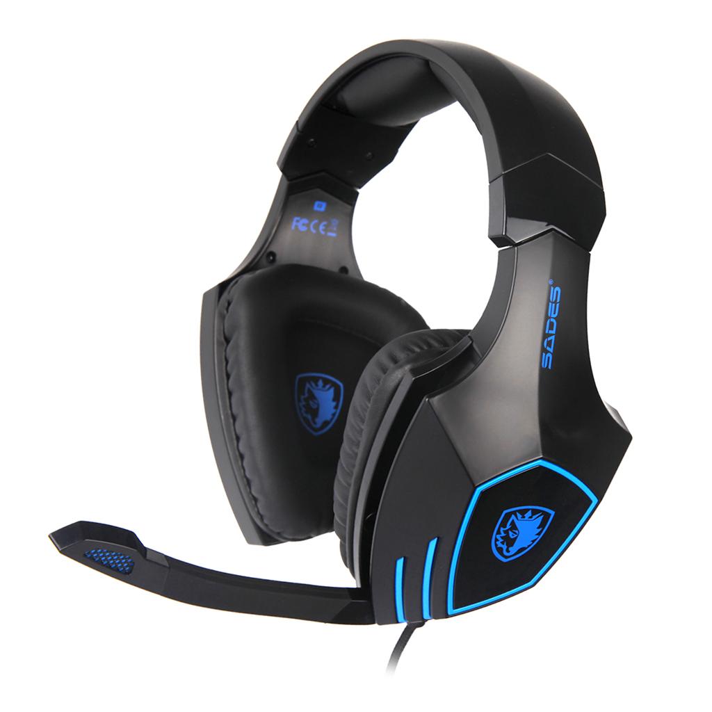 SA819 LED Stereo Headsets Surround Sound Gaming Headphones 3.5mm W/ MIC