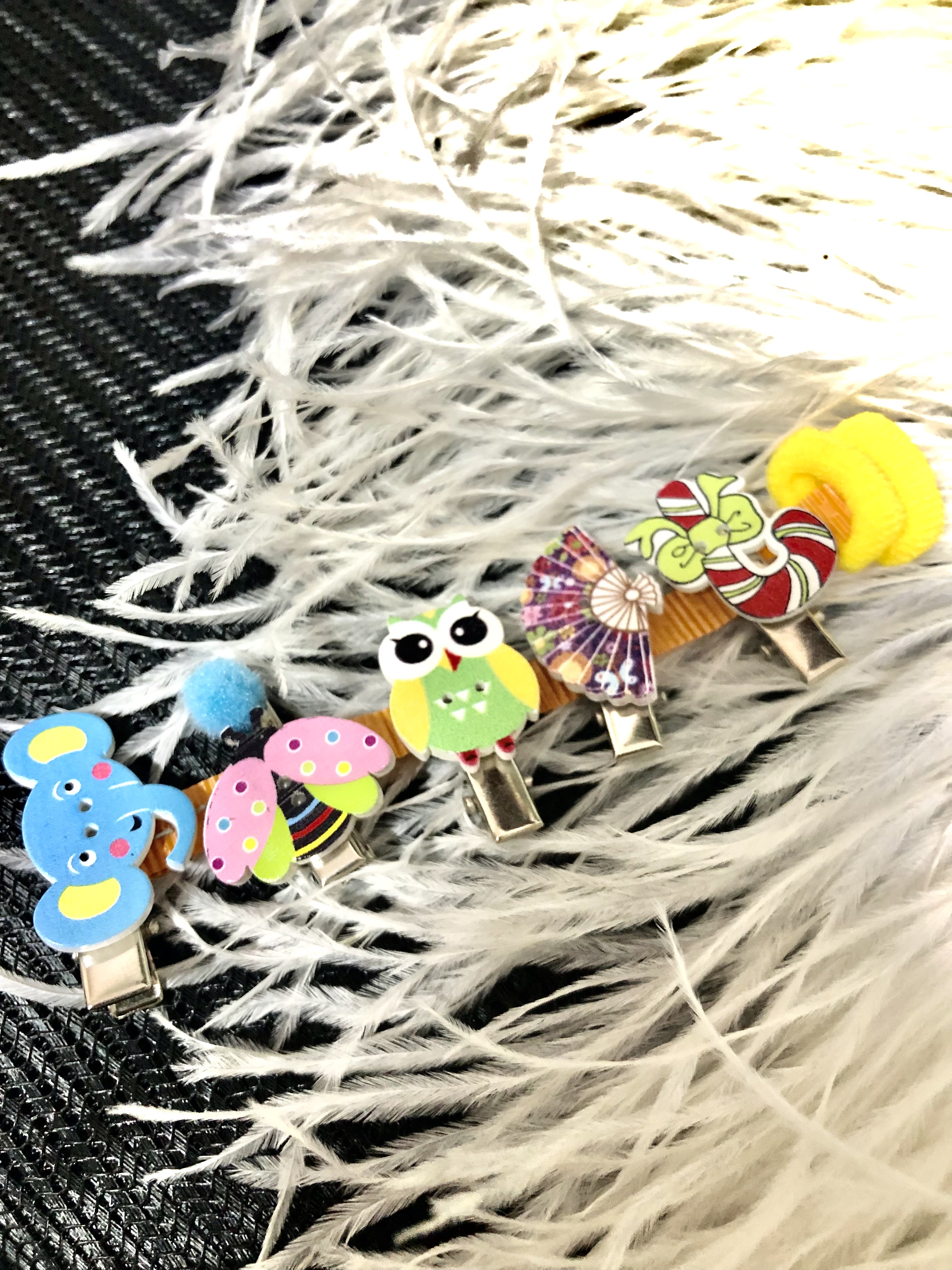 Set 5 kẹp tóc đáng yêu cho bé ( Mẫu 1 )
