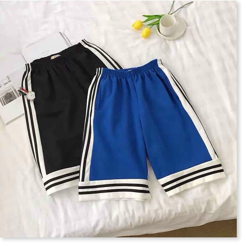 QUẦN SHORT THUN DA CÁ NAM NỮ ĐỀU MẶC ĐƯỢC,QUẦN TRƠN 2 MÀU THIẾT KẾ ỐNG RỘNG THÂN QUẦN KẺ SỌC CÁ TÍNH CHẤT THUN CO GIẢN 4 CHIỀU THOÁNG MÁT-JINS STORE