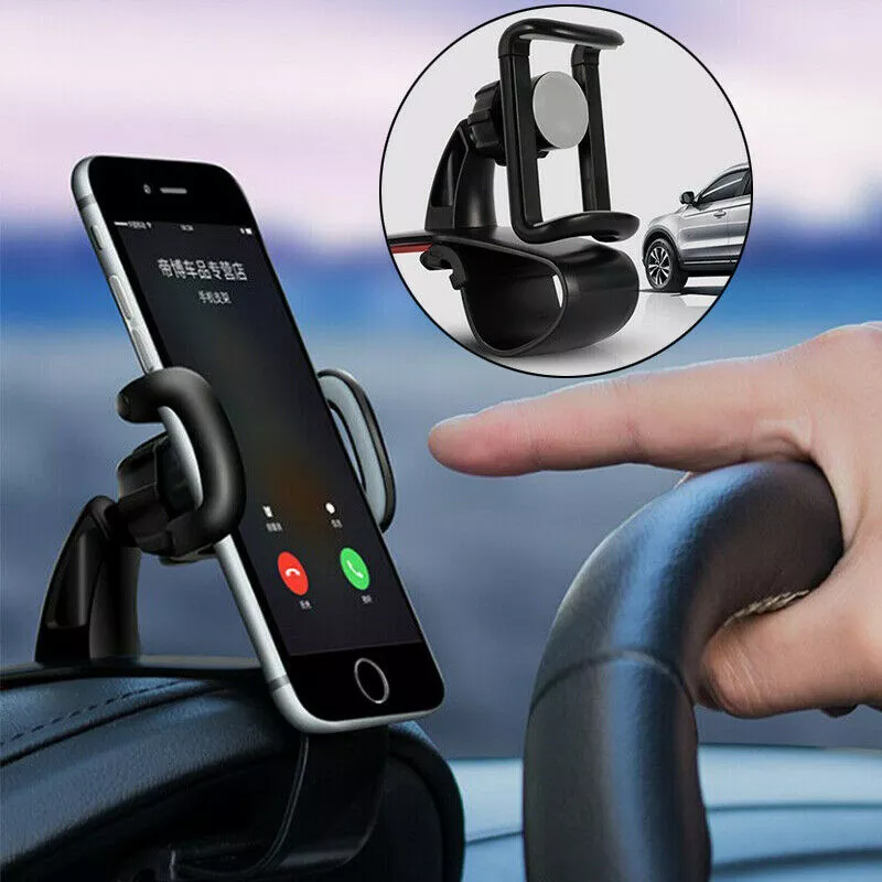 Giá đỡ điện thoại gắn bẳng điều khiển xe hơi xe ô tô xoay 360 độ (tặng bút bi hình viên thuốc)