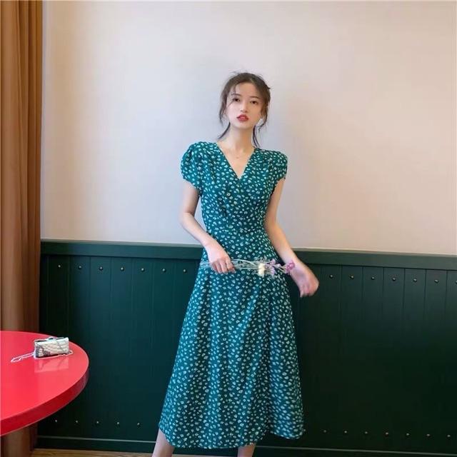 VÁY MAXI HOA VẠT CHÉO