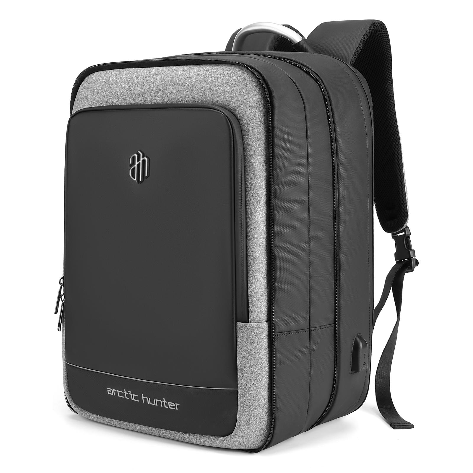 Balo laptop chống nước dung tích 40L có cổng sạc USB, để máy tính lên đến 17 inches