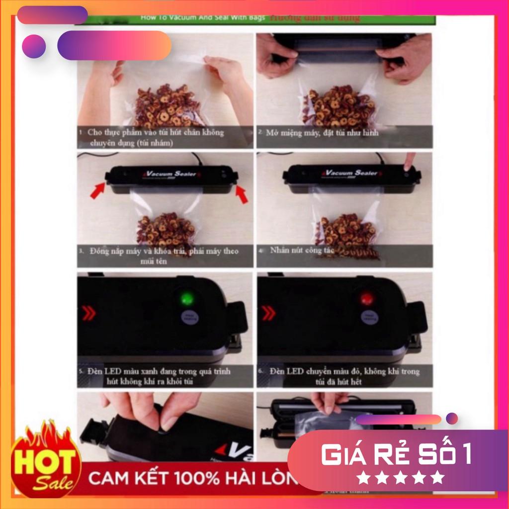 Máy Hút Chân Không Thực Phẩm Kèm Hàn Miệng Túi Vacuum Sealer BBZ Store