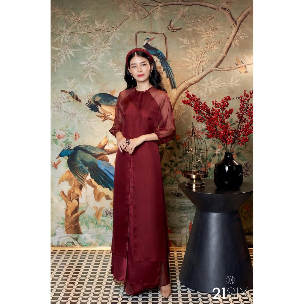 Quần lụa dáng ngắn 21SIX - Q00137