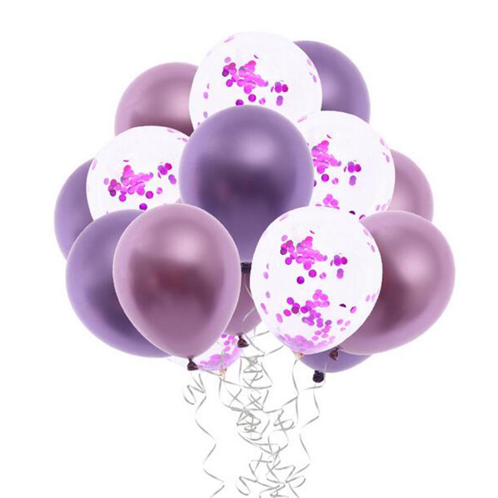 15pcs 12 inch Confetti Balloon Latex Balloon Wedding Party Birthday Decor A
