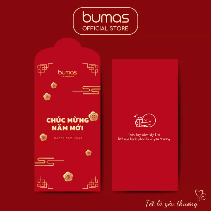 Bao lì xì may mắn BUMAS