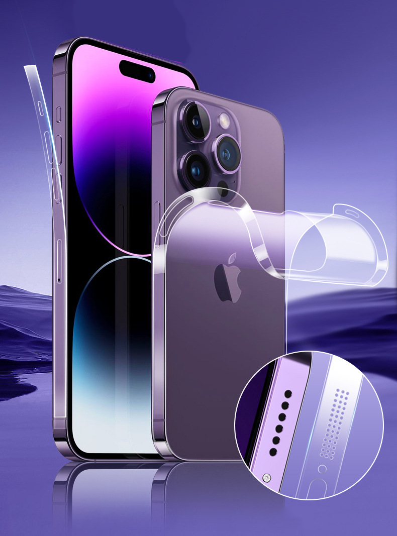 Dán Full Lưng Viền Film PPF dành cho IP15 | 15 Plus | 15 Pro | 15 Pro Max chống vân tay