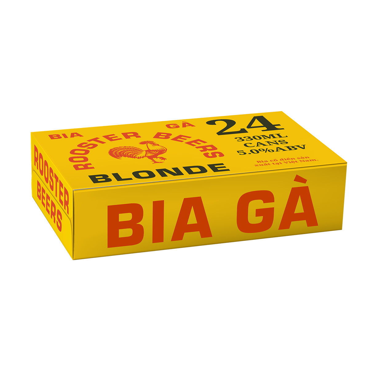 Thùng Rooster Beers Blonde (Bia Gà) 24 Lon (330ml/Lon)