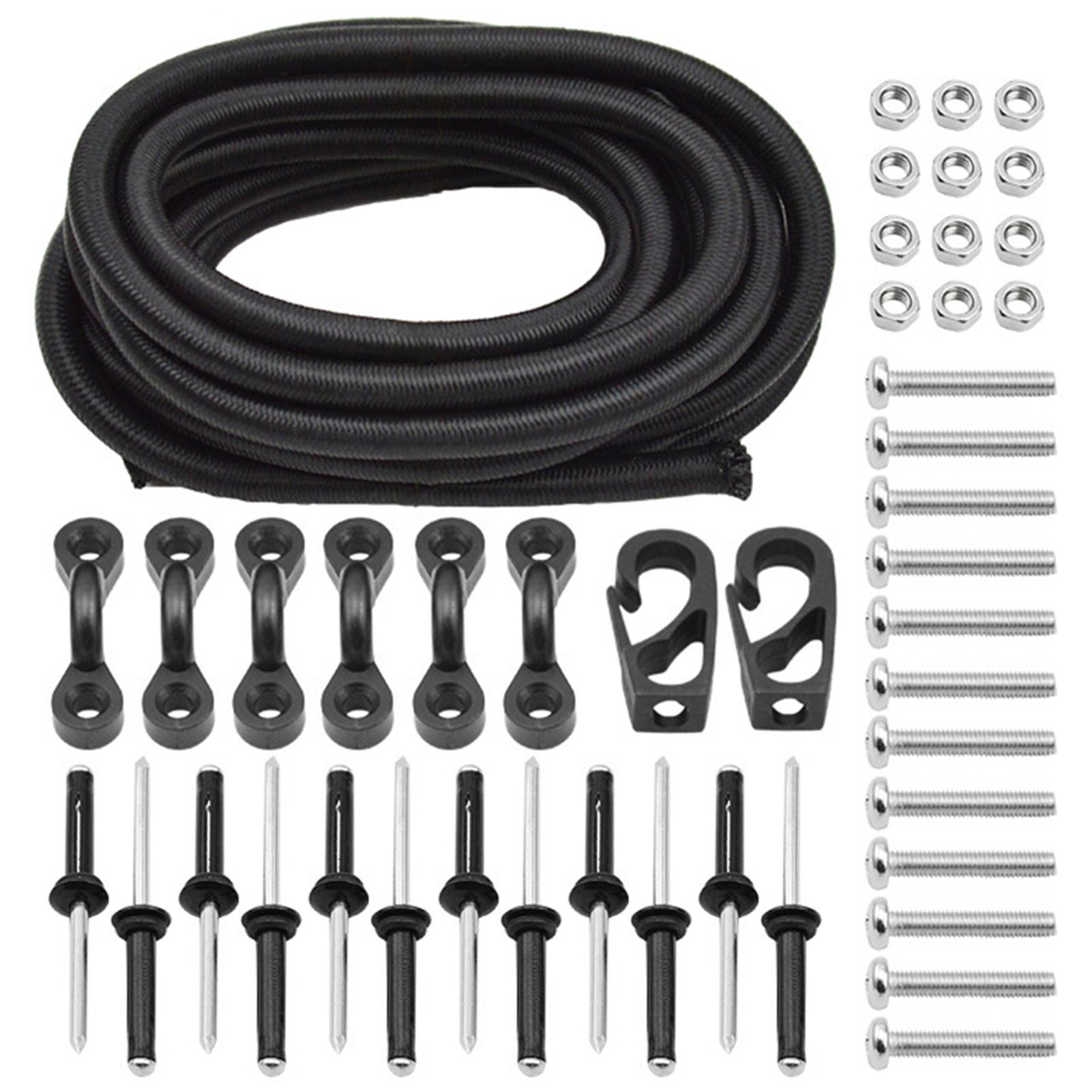 Bộ dây và đinh tán cài đặt cho thuyền Kayak với dây cao su đàn hồi cao 8 feet,các phụ kiện sử dụng chất liệu chất lượng cao