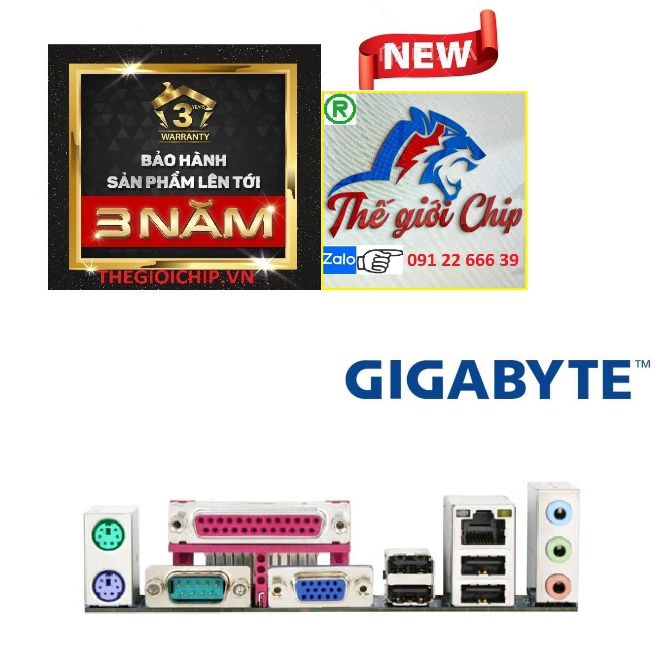 Bo Mạch Chủ (Mainboard) GIGABYTE GA-G41M/ DDR2 -HÀNG CHÍNH HÃNG