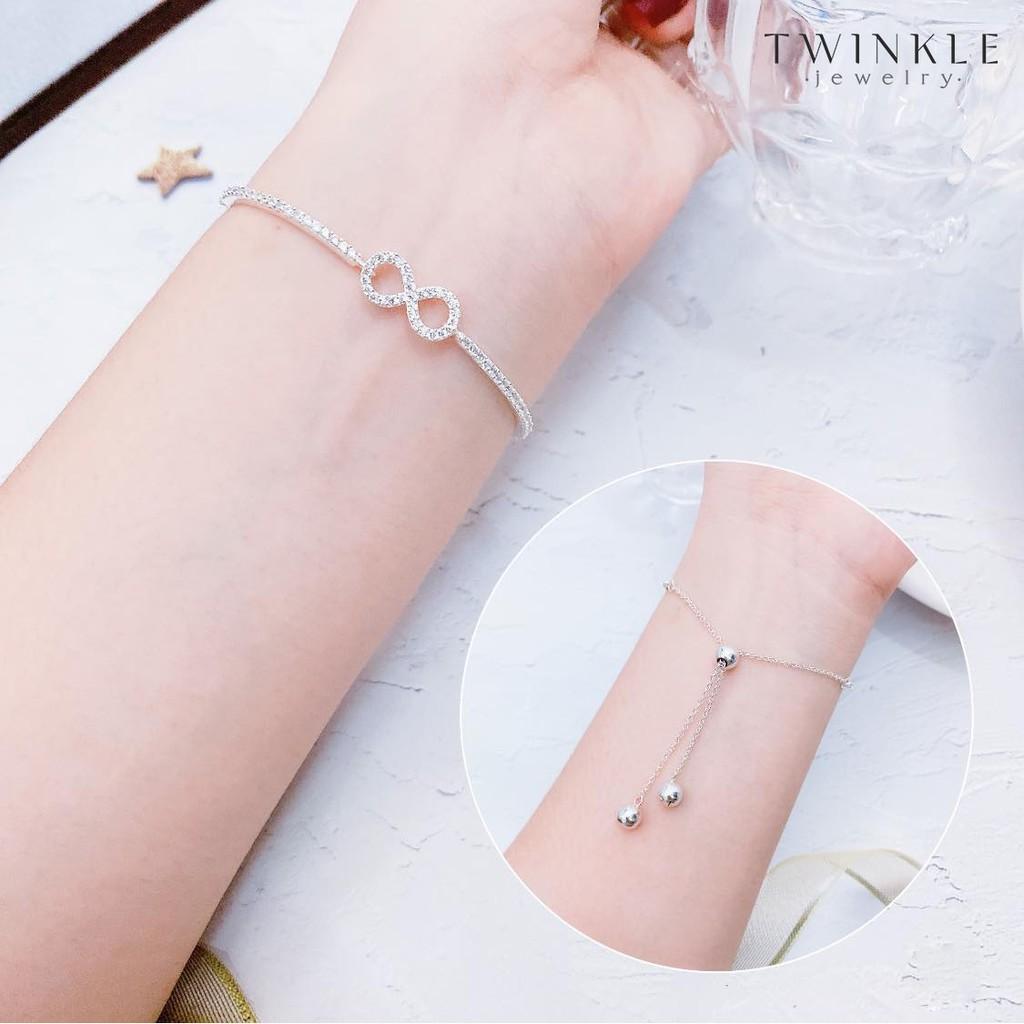 Vòng tay Eight - Lắc tay bạc nữ - Phụ kiện trang sức Twinkle Jewelry VT0002