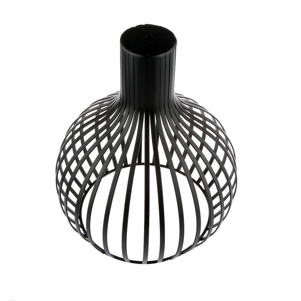 Flat Metal Design Lampshade Ceiling Bulb Chandelier Sconce Room Decor Black