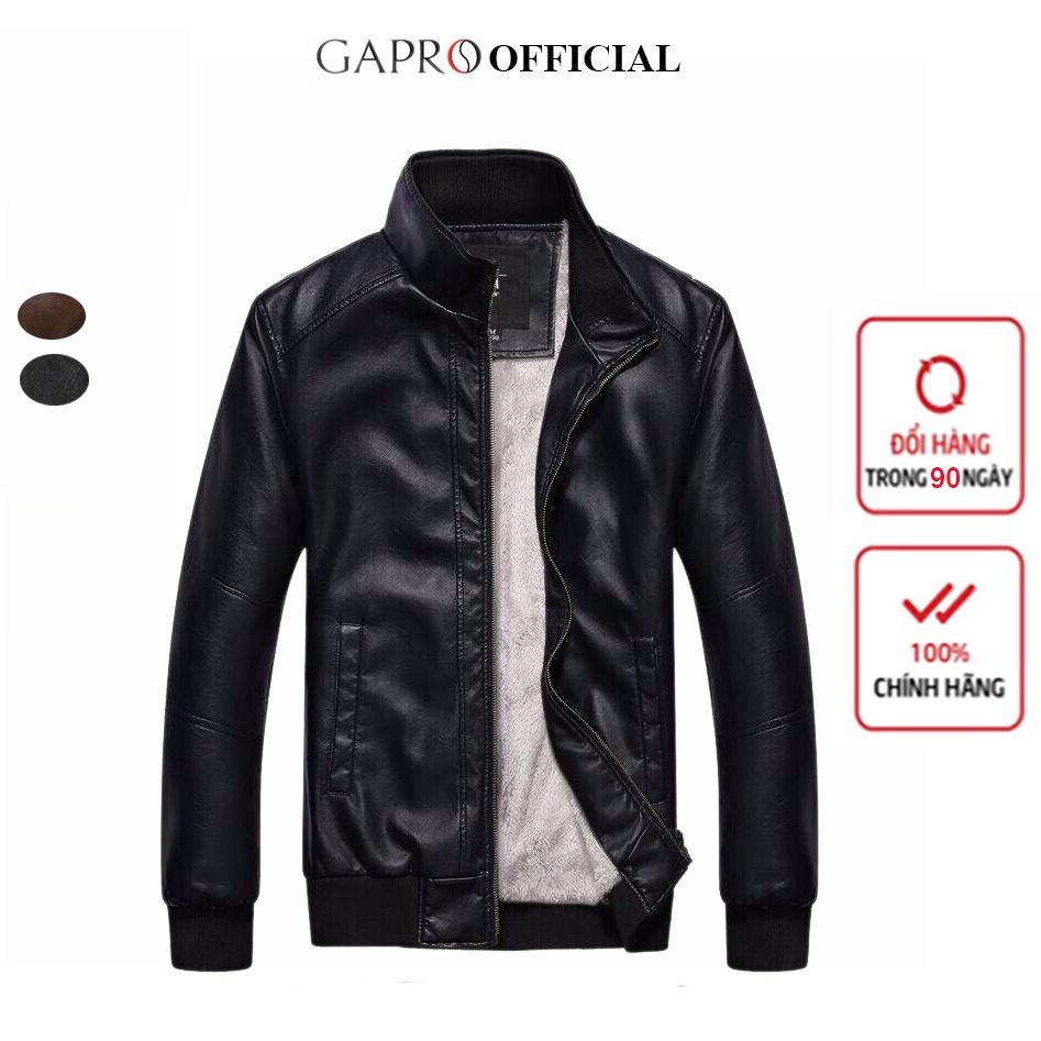 Áo khoác da nam lót lông cao cấp Gapro Fashion GAKD329