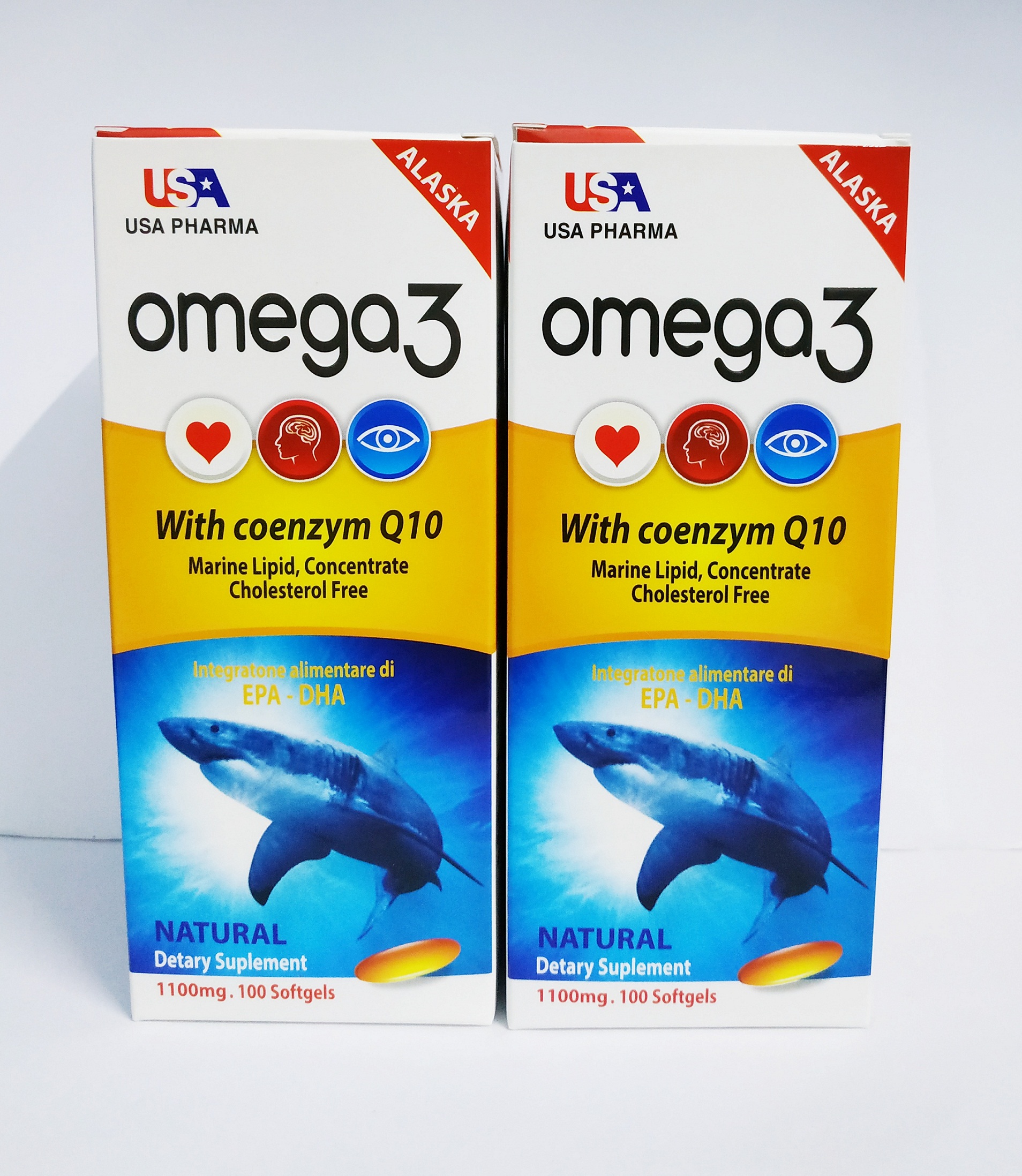 Viên Uống Dầu Cá Alaska Omega 3 Tốt Cho Mắt, Tim, Não - Giảm Nguy Cơ Mắc Bệnh Tim Mạch - Omega3 Lọ 100 Viên