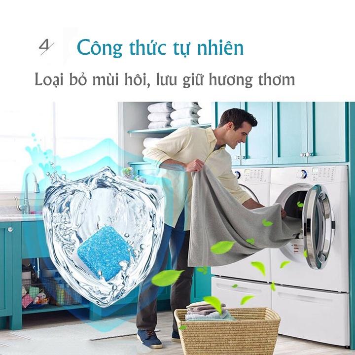 Viên tẩy lồng giặt - Viên vệ sinh máy giặt loại sạch cặn bẩn vi khuẩn mùi hôi