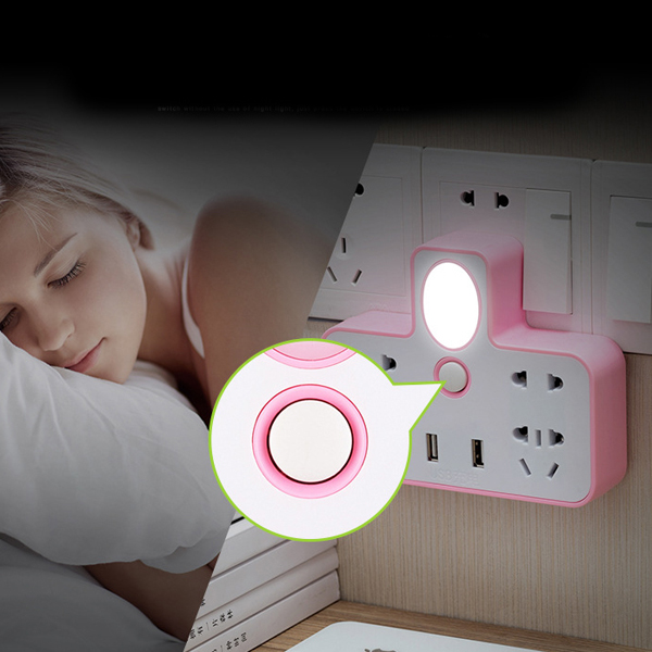 Ổ Điện 3 Chấu Đa Năng Usb Có Đèn