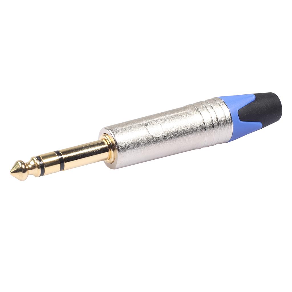 6.35mm Stereo Jack Connector For DIY Audio Soldering Adapter For Microphone