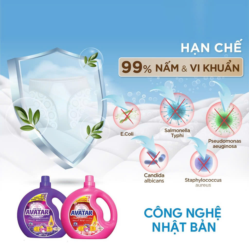 Combo 2 Nước Giặt Xả Hương Nước Hoa Avatar ( 02 Mùi Hương )