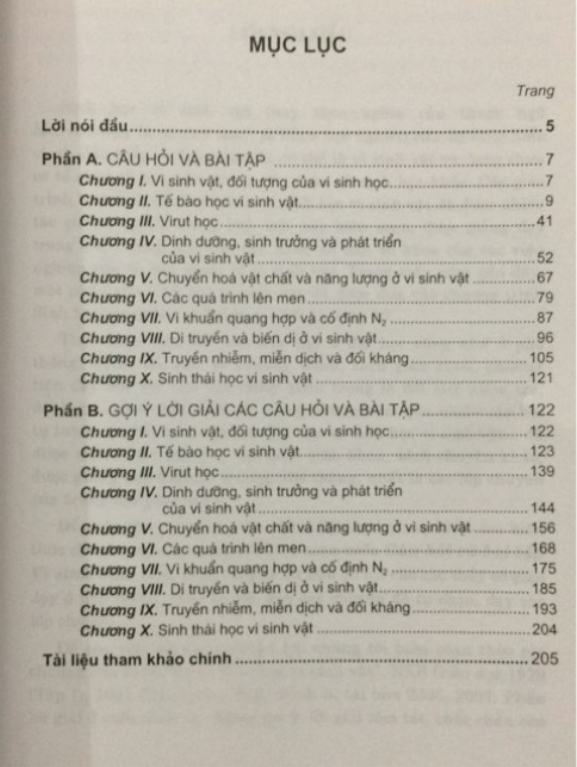 Sách - Câu hỏi và bài tập Vi sinh học