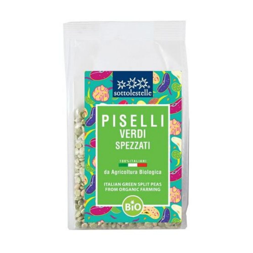 Đậu hà lan hữu cơ đã tách hạt Sottolestelle 500g Organic Green Pea