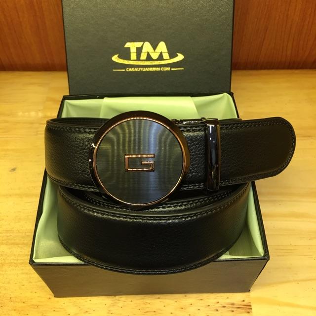 Thắt Lưng Nam Da Thật Mặt Tròn Cá Tính TM11