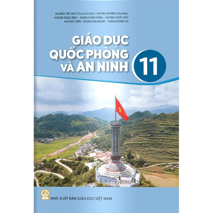 Sách - Giáo dục quốc phòng và an ninh 11 Kết nối và 2 tập giấy kiểm tra kẻ ngang vỏ xanh