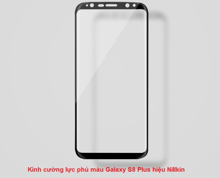 Kính Cường Lực Phủ Màu Dành Cho Samsung Galaxy S8 Plus - Hàng Nhập Khẩu