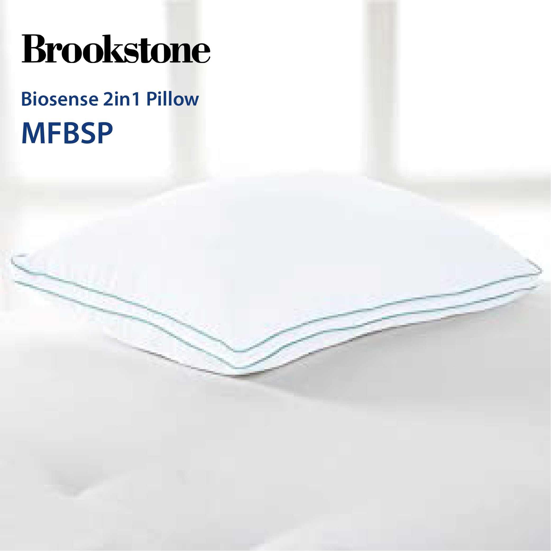 Gối Brookstone  Biosense 2in1 Queen Classic Pillow TEAL