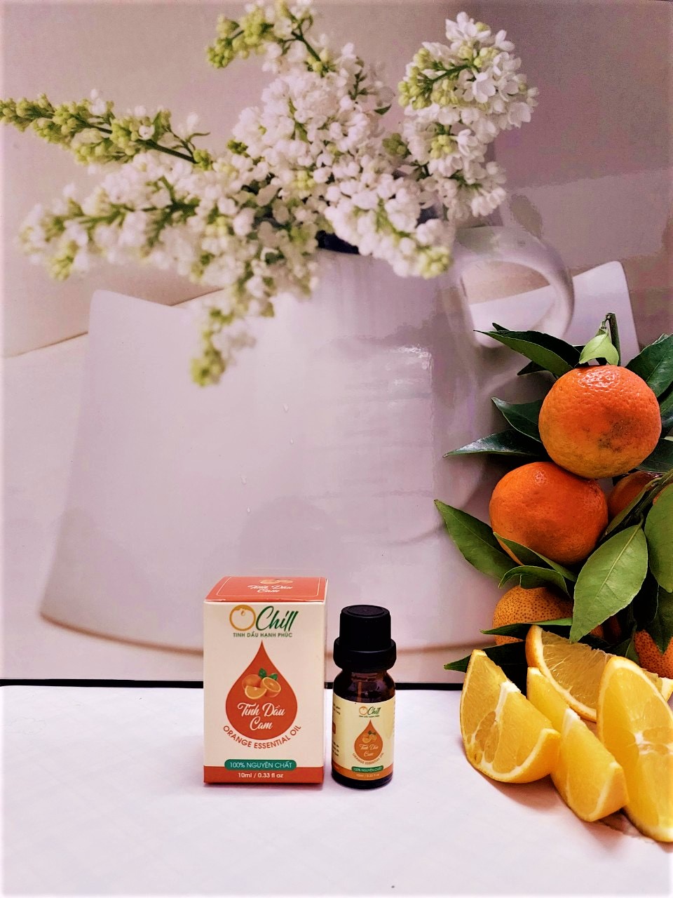 Tinh Dầu Cam OCHILL, Nguyên Chất 100%, Orange Essential Oil - Kiểm Định QUATEST, COA