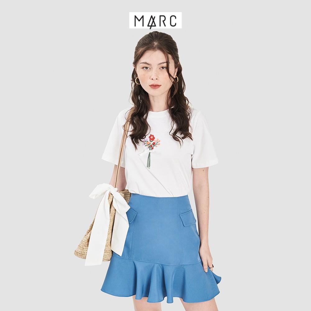 Váy nữ MARC FASHION mini hạ eo bèo nhấn nắp túi