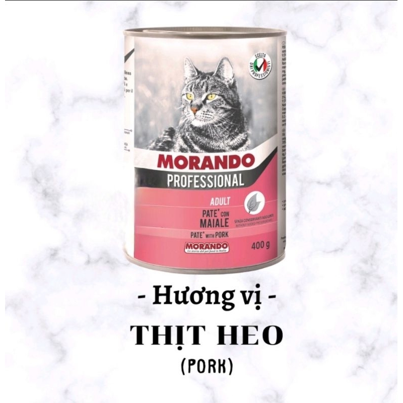 Pate Cho Mèo Nhiều Vị Morando Professional 400g, Thức Ăn Ướt Pate Cho Mèo 11 Vị Hấp Dẫn