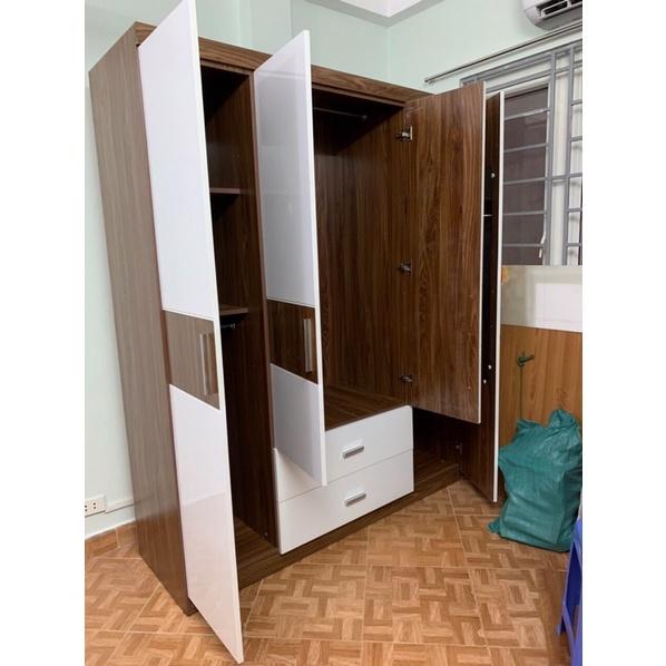 Tủ quần áo gỗ công nghiệp phủ bóng