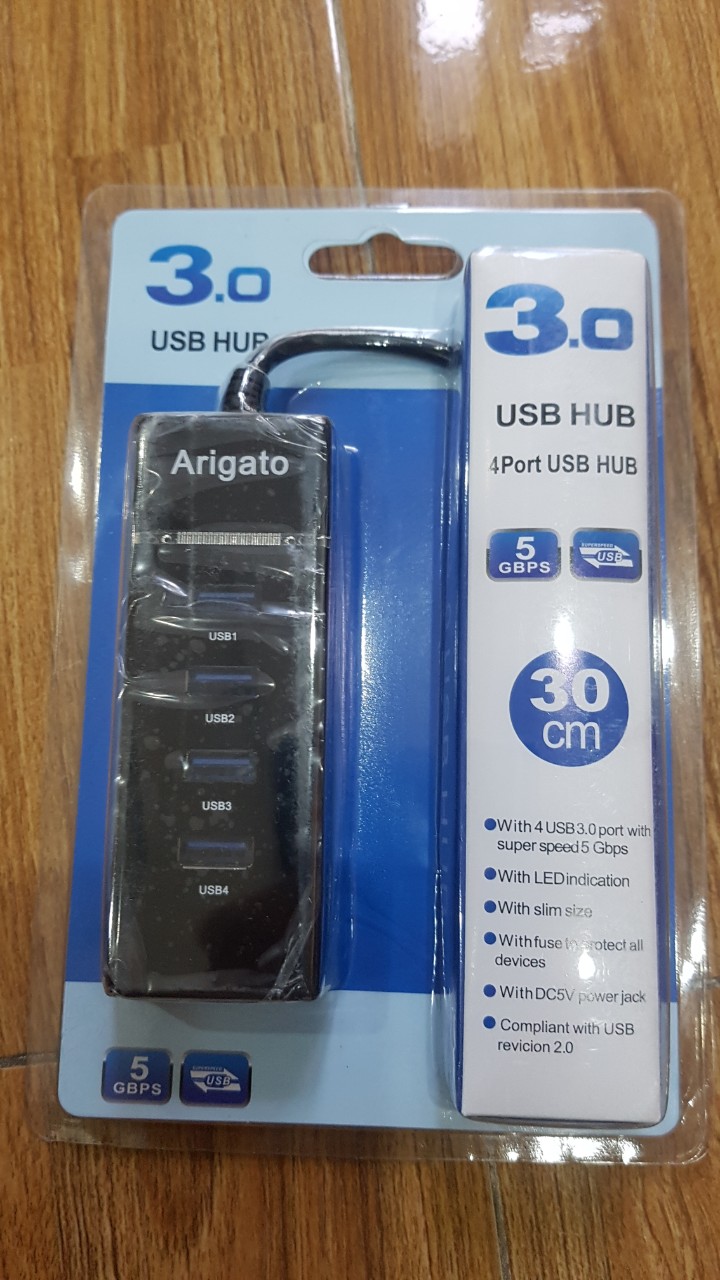 Bộ chia USB 1 ra 4 cổng 3.0 - Hub USB 4 Port 3.0 - Hàng nhập khẩu