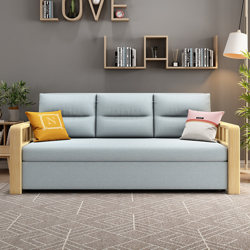 Sofa Giường Kéo Đa Năng Phối Tay Gỗ Tinh Tế DP-SGK40