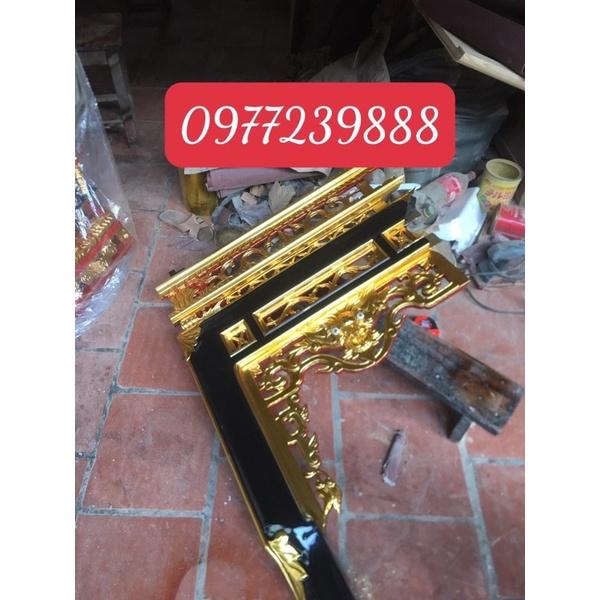 Bàn thờ gỗ gụ chân 14cm sơn son