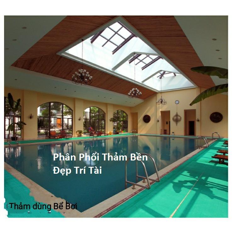 Thảm Nhựa Lưới Chống Trơn Trượt Dày PVC Lót Sàn Nhà Tắm, Nhà Xe, Hồ Bơi 90x50cm