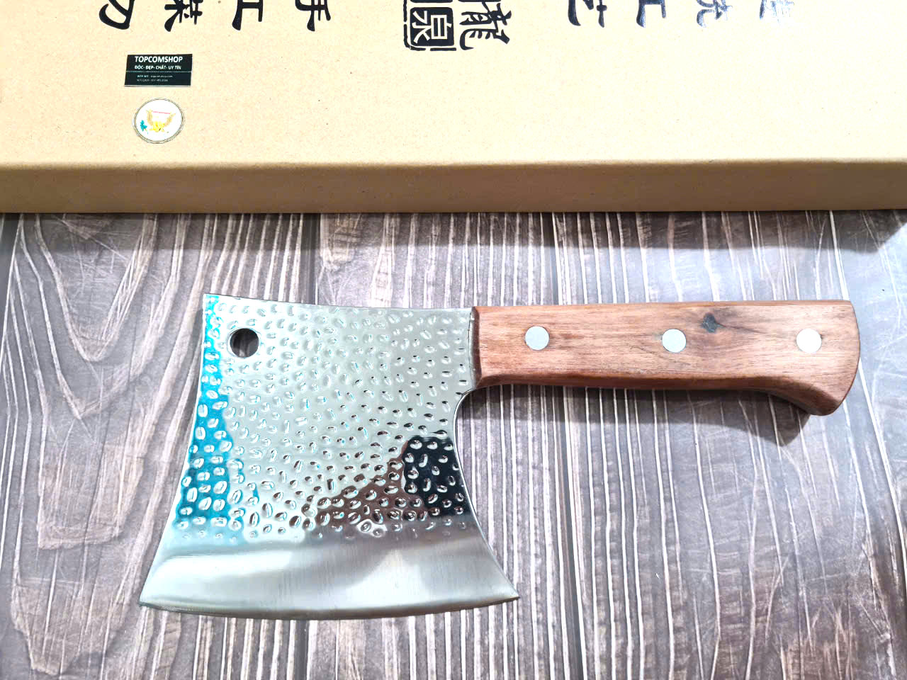 DAO - DAO BẾP NHẬT BẢN AZUCHI THÉP DAMASCUS MÃ A5 DT121 nt topcomshop vn