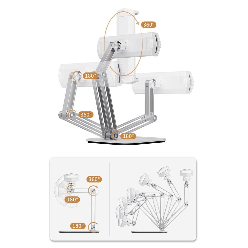 GIÁ ĐỠ Máy tính bảng/ ĐIỆN THOẠI ĐỂ BÀN HỌC TẬP VÀ LÀM VIỆC ISHELF Multi Axis
