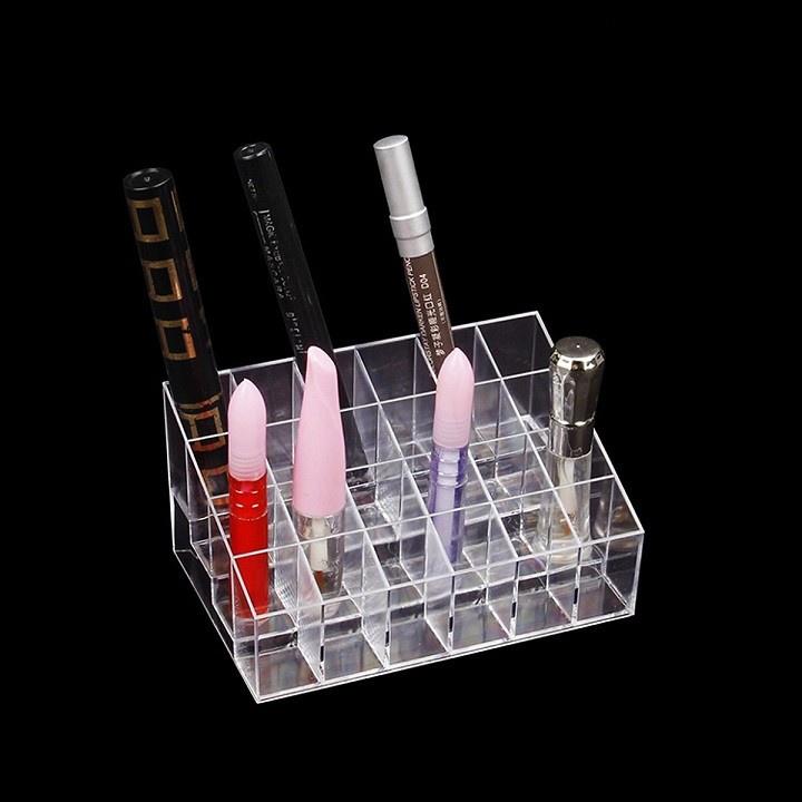 KHAY ĐỰNG SON MÔI MICA 24 Ô TRONG SUỐT BỀN ĐẸP